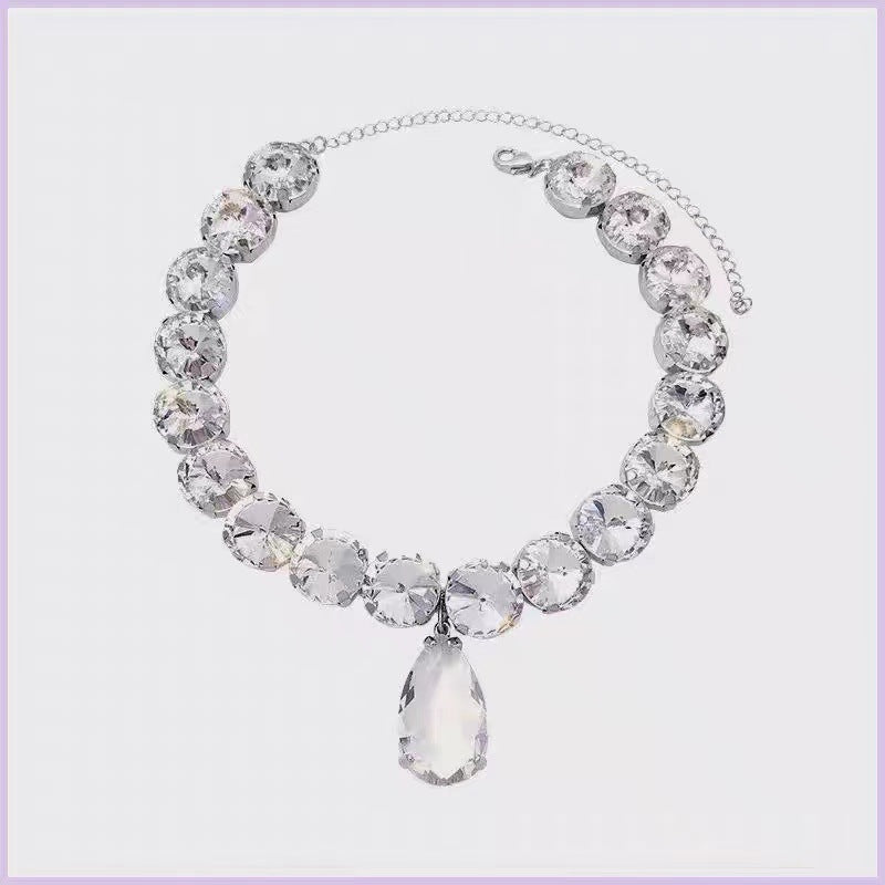 Wholesale Diamond Teardrop Zircon Necklace
