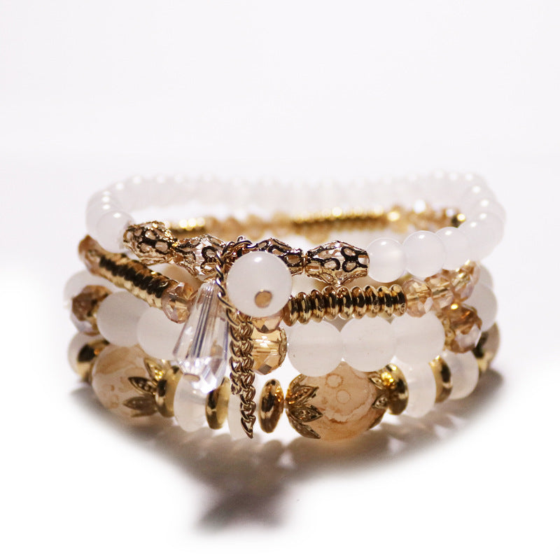 Wholesale Bohemian Multi-layer Crystal Temperament Bracelet ACC-BT-NaiHong002