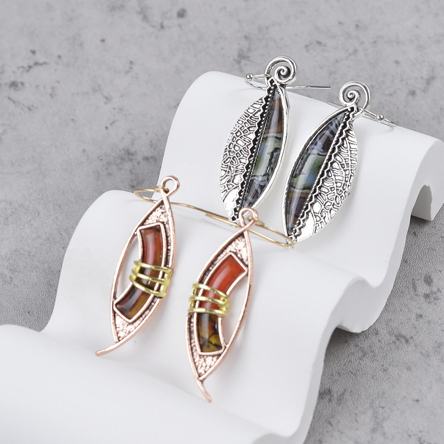 Wholesale Retro Bohemian Contrast Earrings