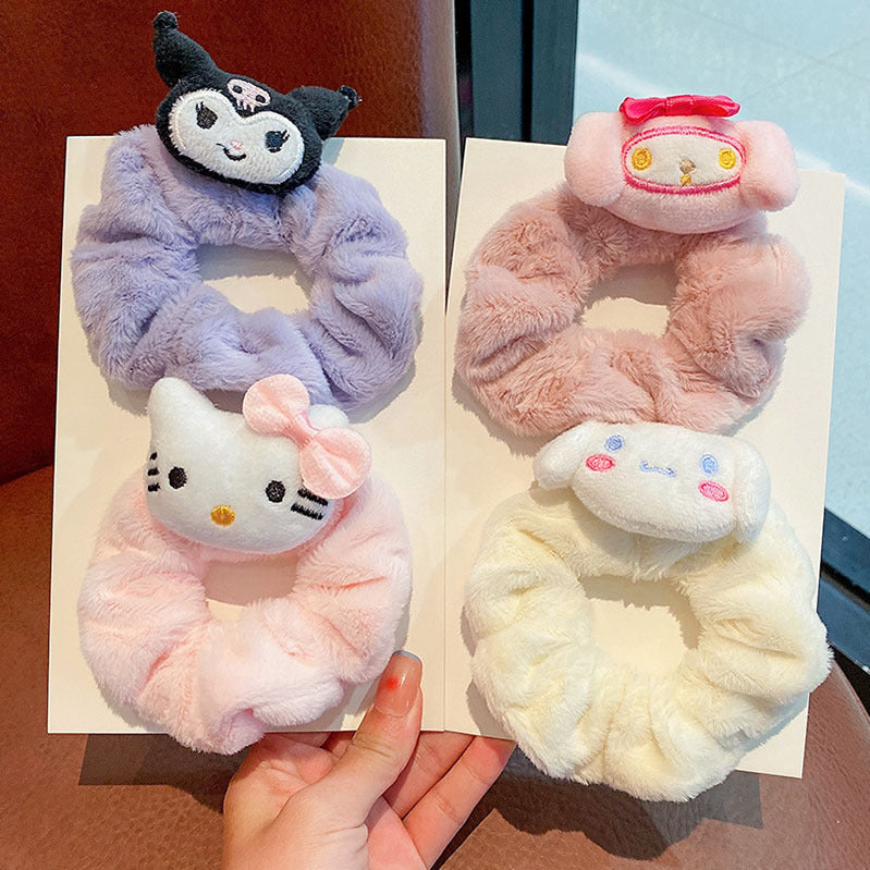 Wholesale Cartoon Cute Plush Hair Band Kids Hair Scrunchies ACC-HS-Hanl001