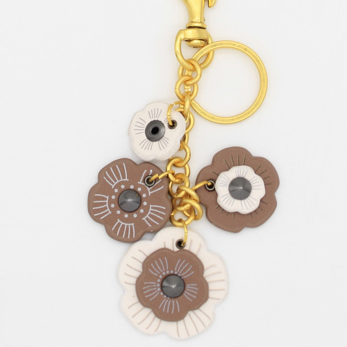 Wholesale Retro PU Flower Keychain Bag Charm Fashion Camellia Phone Lanyard Resale Accessory
