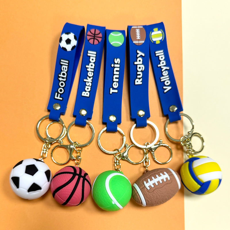 Wholesale Basketball PVC Soft Keychains Cute Keychain ACC-KC-XJY005