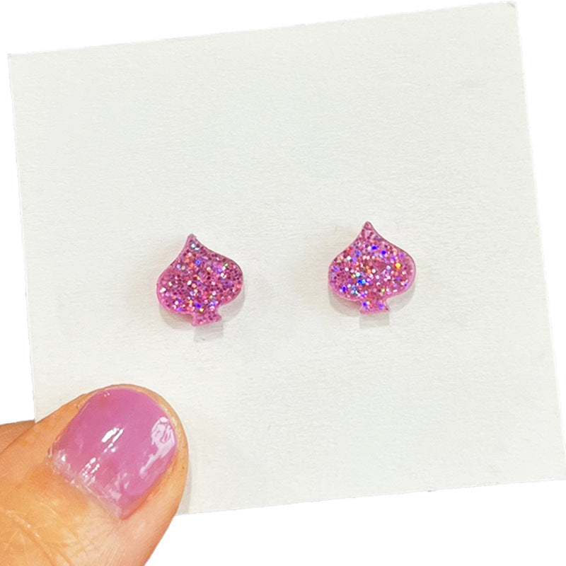 Wholesale Western cowboy elements bright and shiny mini delicate earrings