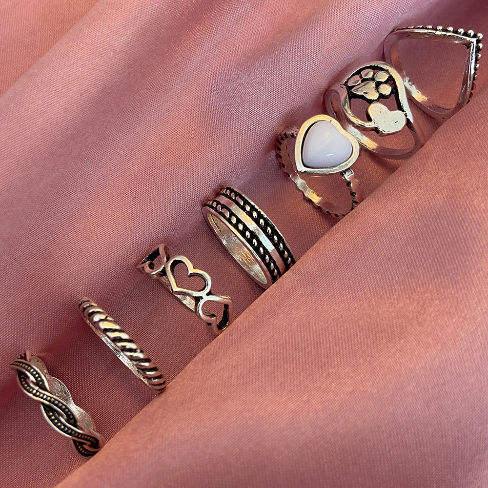 Wholesale  creative fashion ring set ladies jewelry