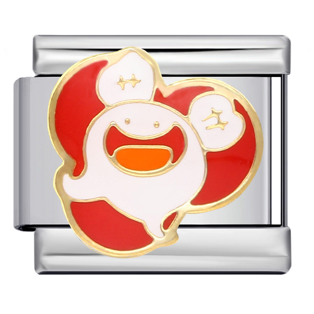 Wholesale Italian Charm Bracelet 9mm DIY Splicing Removable Gothic Halloween Element Stainless Steel Composable Bracelet