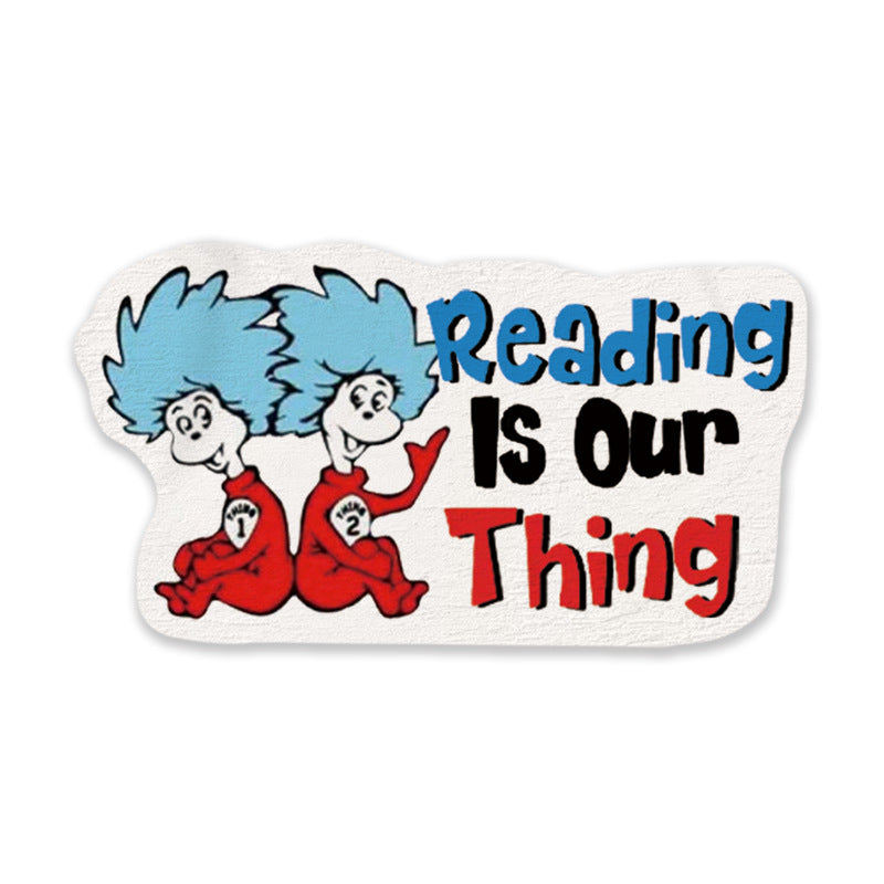 Wholesale Summer vacation children's teacher reading fun name brooch