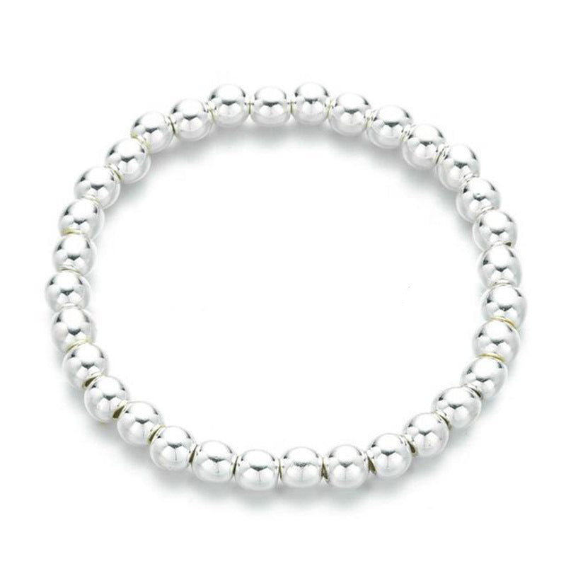 Wholesale Copper Plated Gold Beads Color-retaining Bracelet Beach Style Geometric Elastic Bracelet ACC-BT-zhixiang006