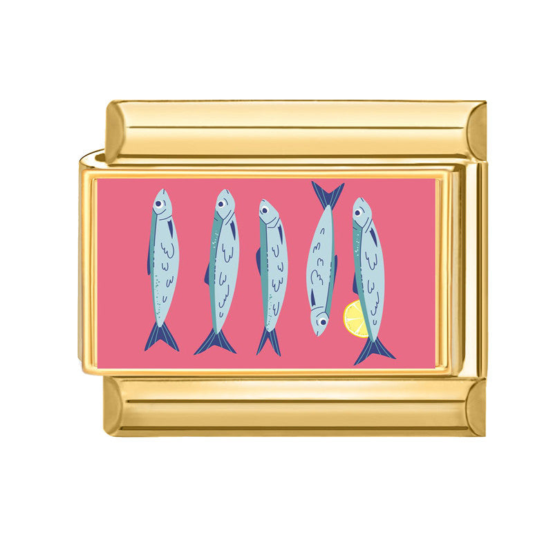 Wholesale 9mm Italian Charm Starter Bracelets DIY Marine Series Stainless Steel Composable Bracelet