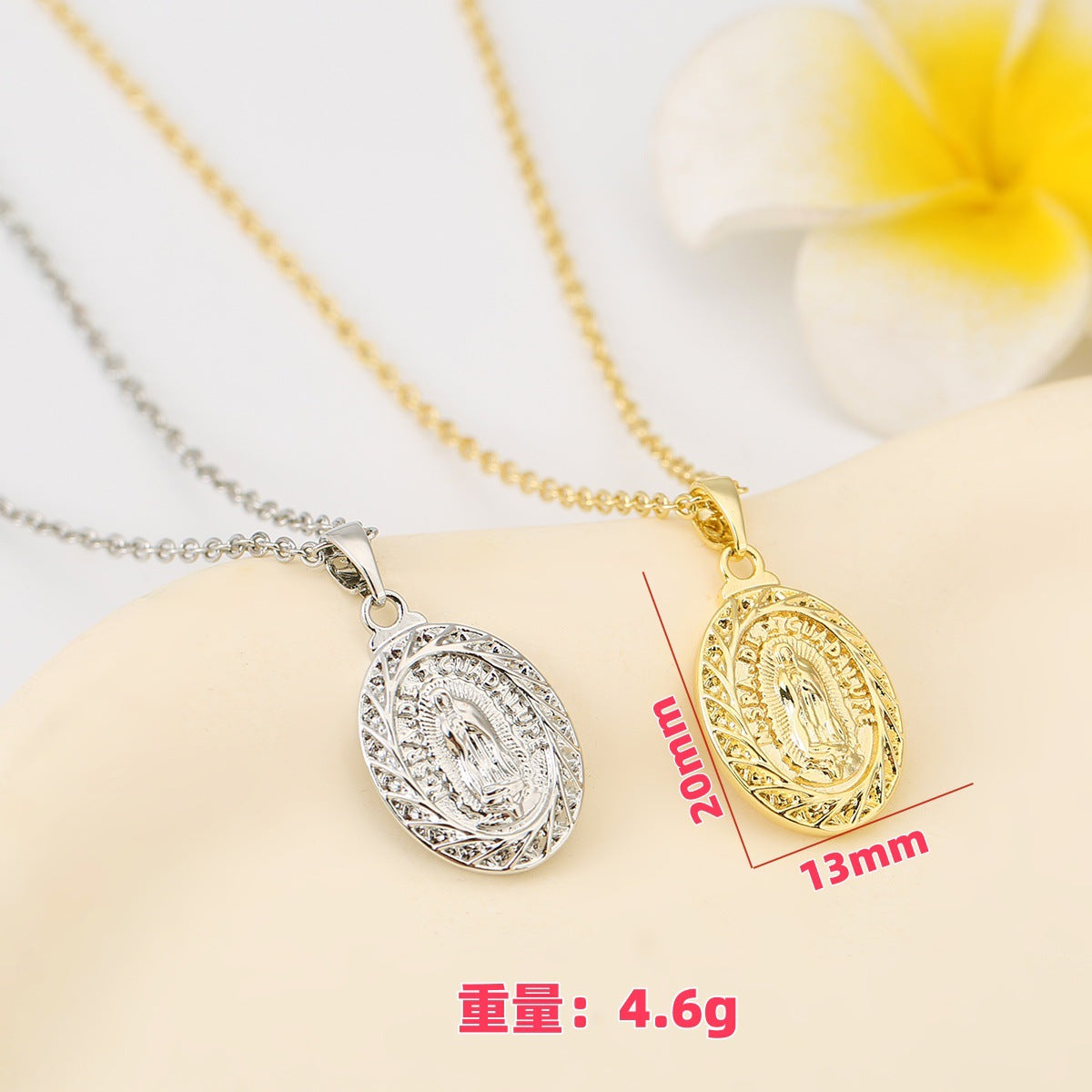 Wholesale Bible Character Printed Luxury Necklace