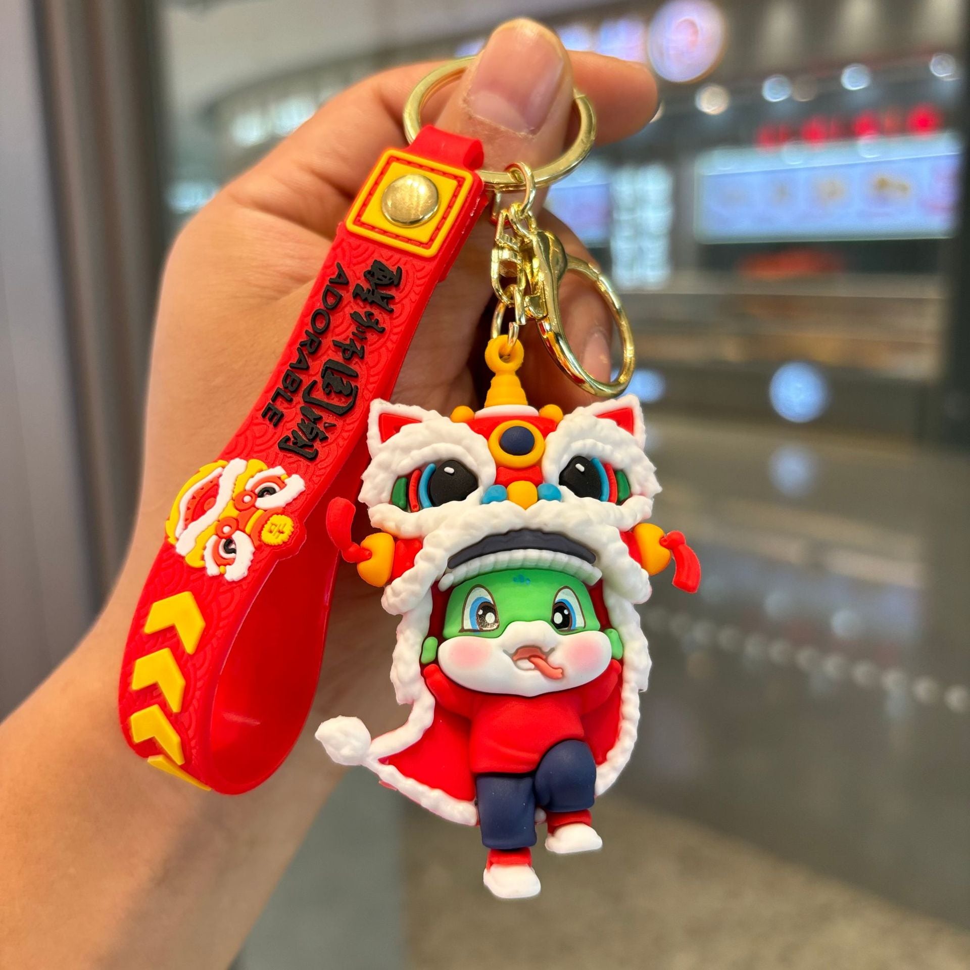 Wholesale Cartoon New Year Cute Lion Keychain ACC-KC-ZeCi001