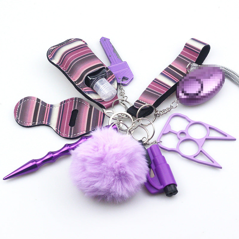 Wholesale Hand Sanitizer Bottle Cover Zinc Alloy Wrist Keychains Set ACC-KC-TMS017