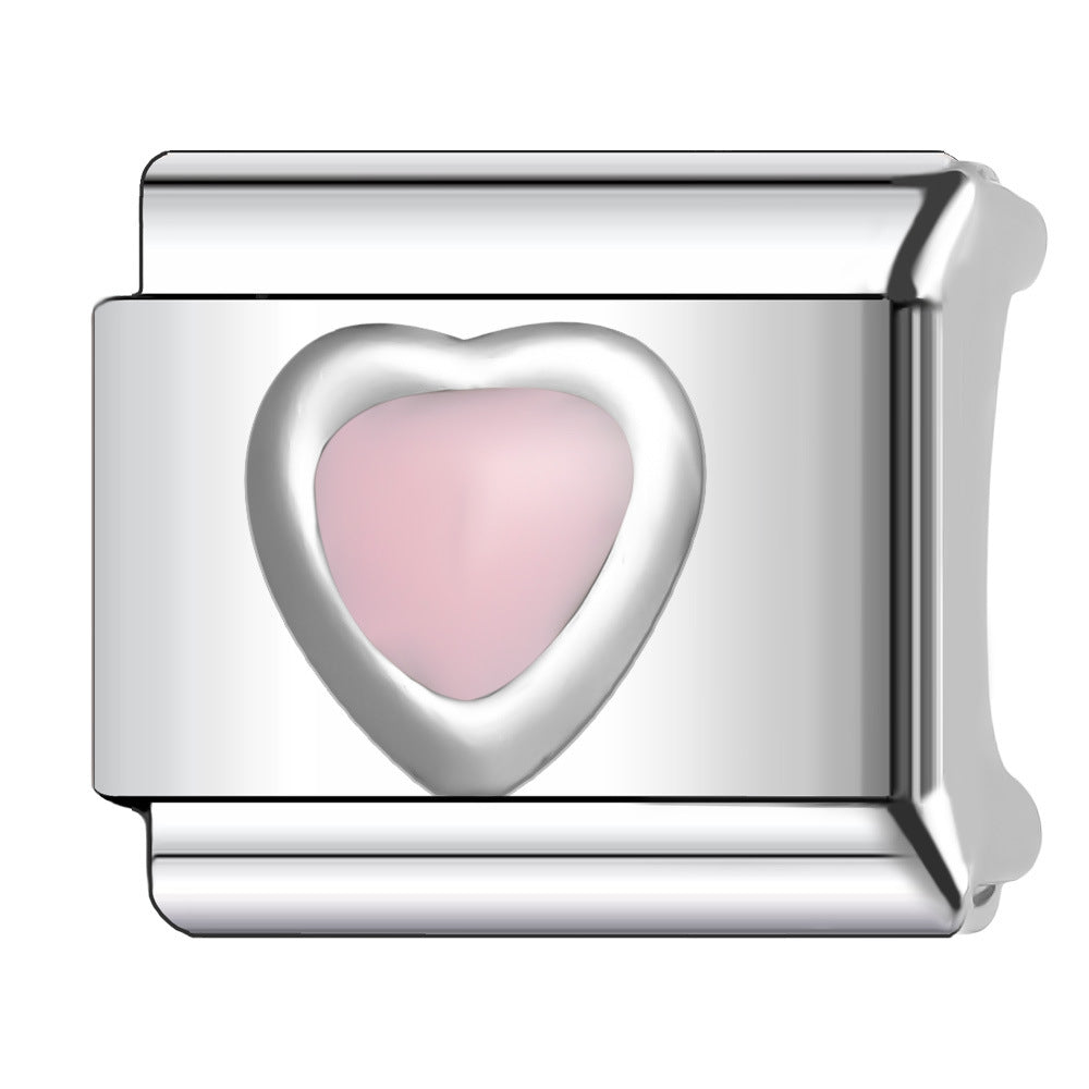 Wholesale Italian Charm Bracelet 9mm DIY Splicing Creative Pattern Stainless Steel Composable Bracelet