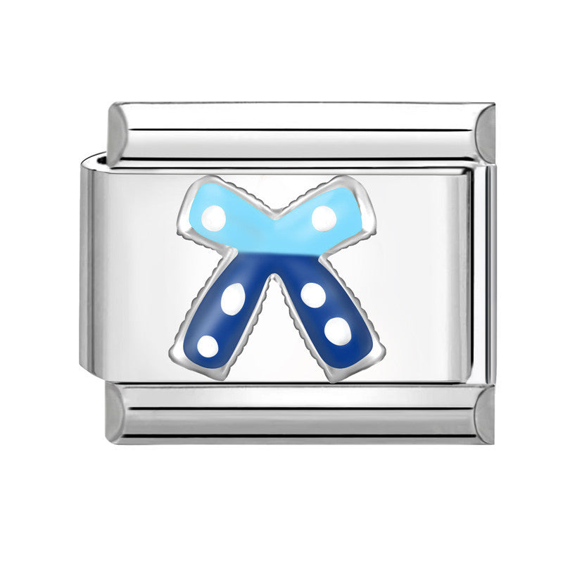 Wholesale Stainless Steel Italian Style Bow Charms,  DIY Bracelet Craft Accessories for Jewelry Making