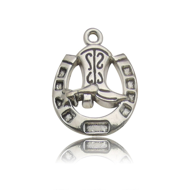 Wholesale Alloy Western Cowboy Series Gun Boots Bracelet Necklace Pendant Accessories