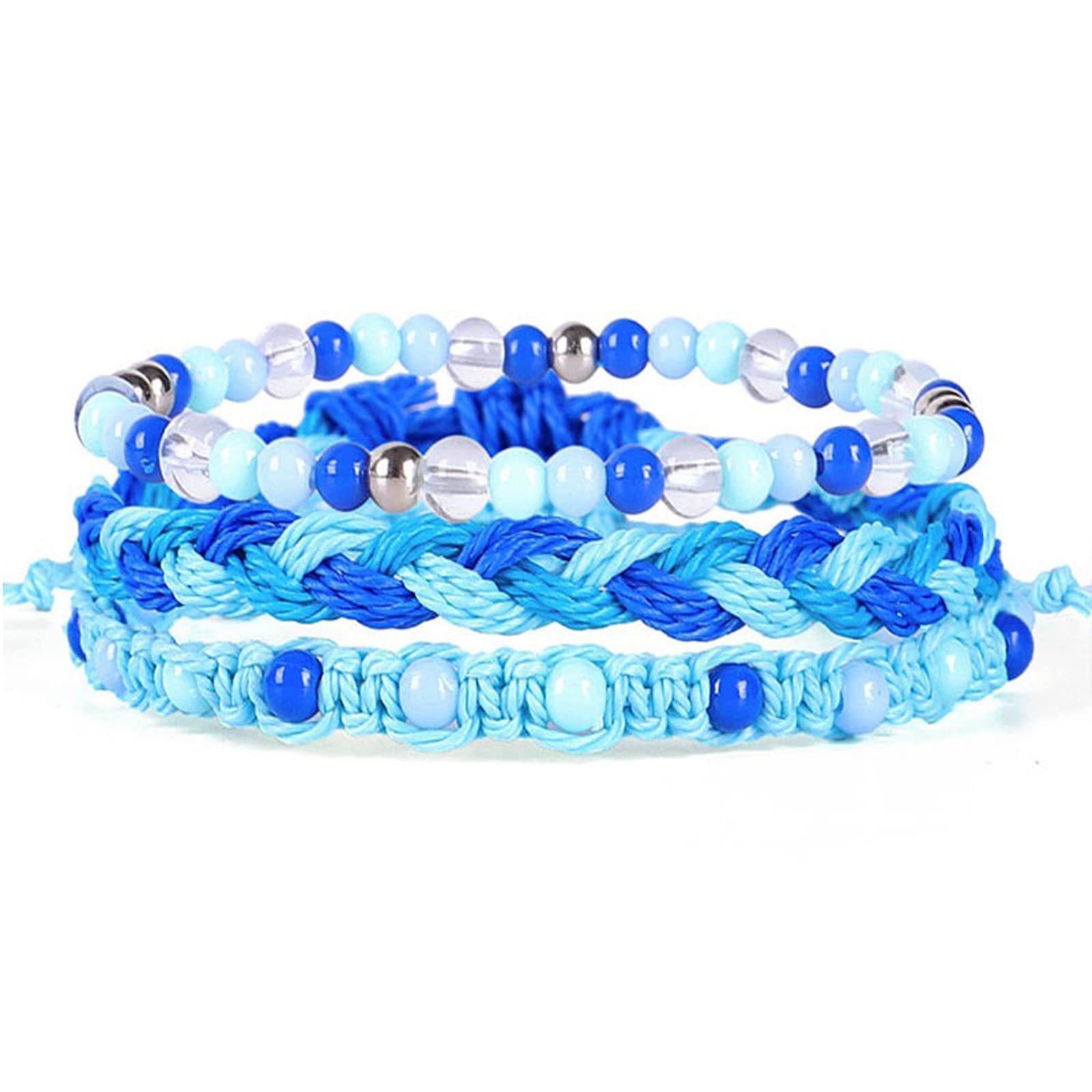 Wholesale Colorful Rope-woven Rice Bead Bracelet