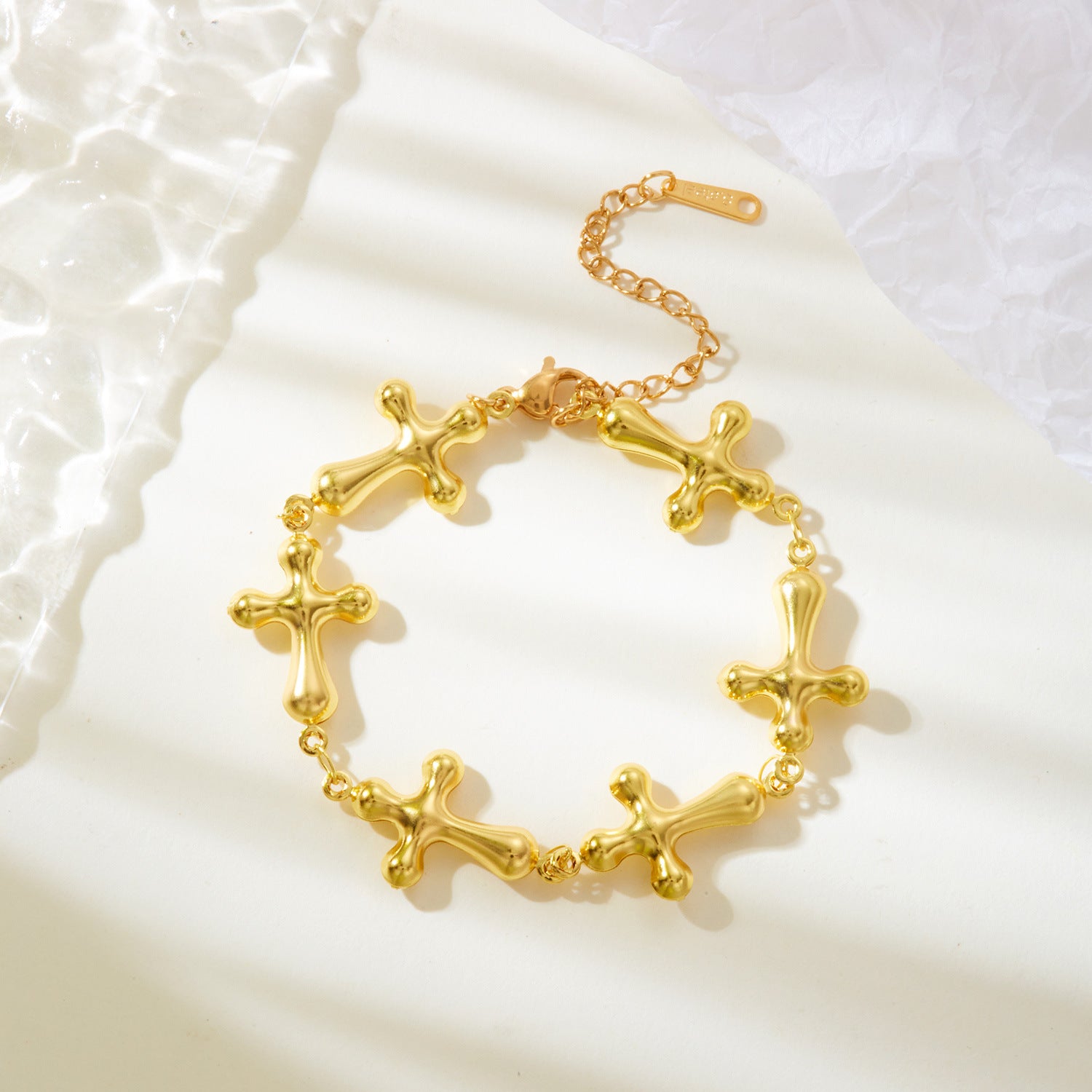 Wholesale 18K gold plated stainless steel butterfly love bracelet