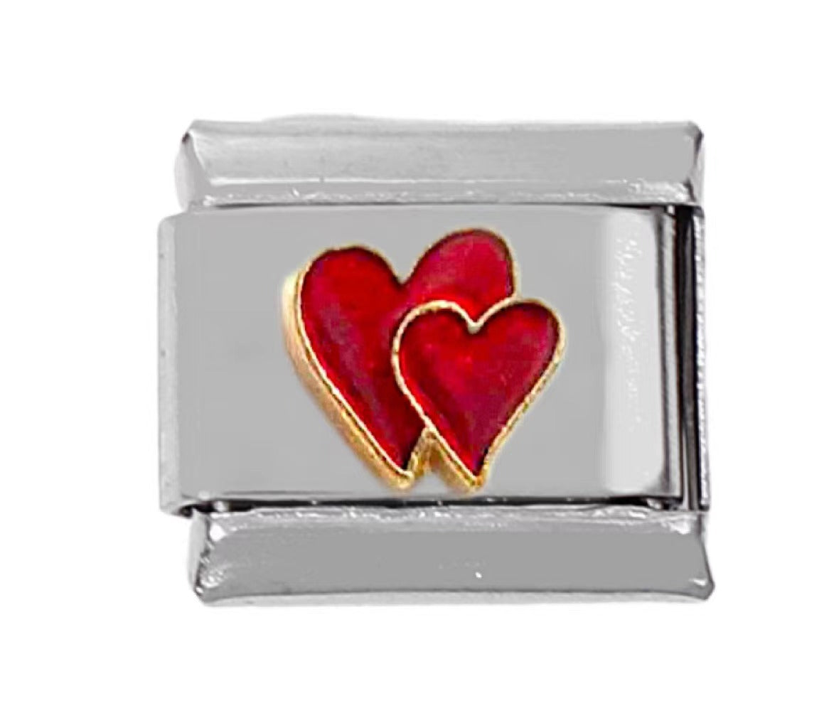 Wholesale 5pcs Italian Charm Bracelet Charm Module Stainless Steel Tulip Butterfly Bracelet 9mm DIY Pattern Free Stitching Detachable Composable Bracelet ACC-BT-DaLiang013