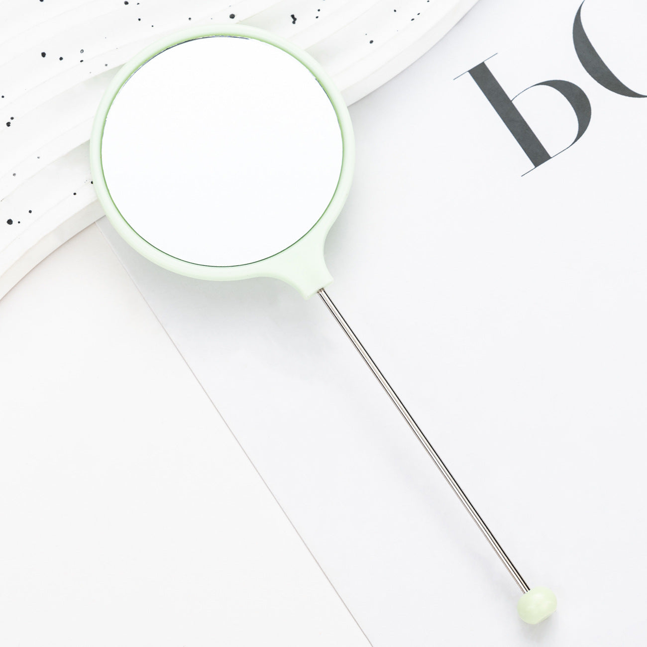 Wholesale DIY Beadable Handheld Mirrors Mini Round for DIY Beaded Crafts