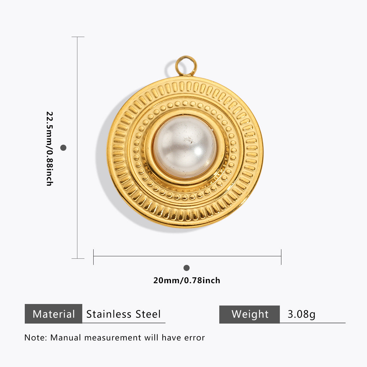 Wholesale 5pcs Stainless Steel  Pearl Pendant Oil Drop Pendant Bell Flower Pendant