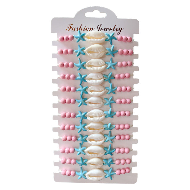 Wholesale  Ocean Breeze Starfish Shell Bracelet