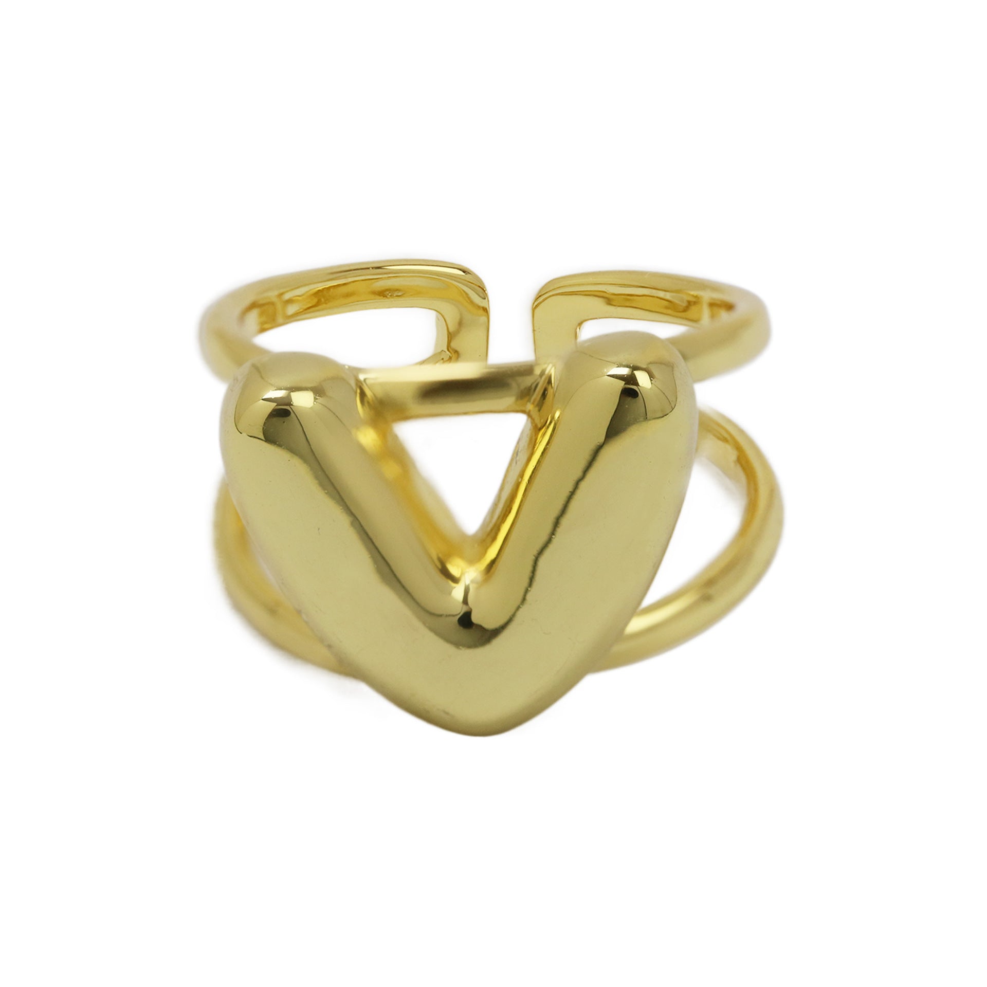 Wholesale  26 A-Z English Letter Open Luxury Women's Rings