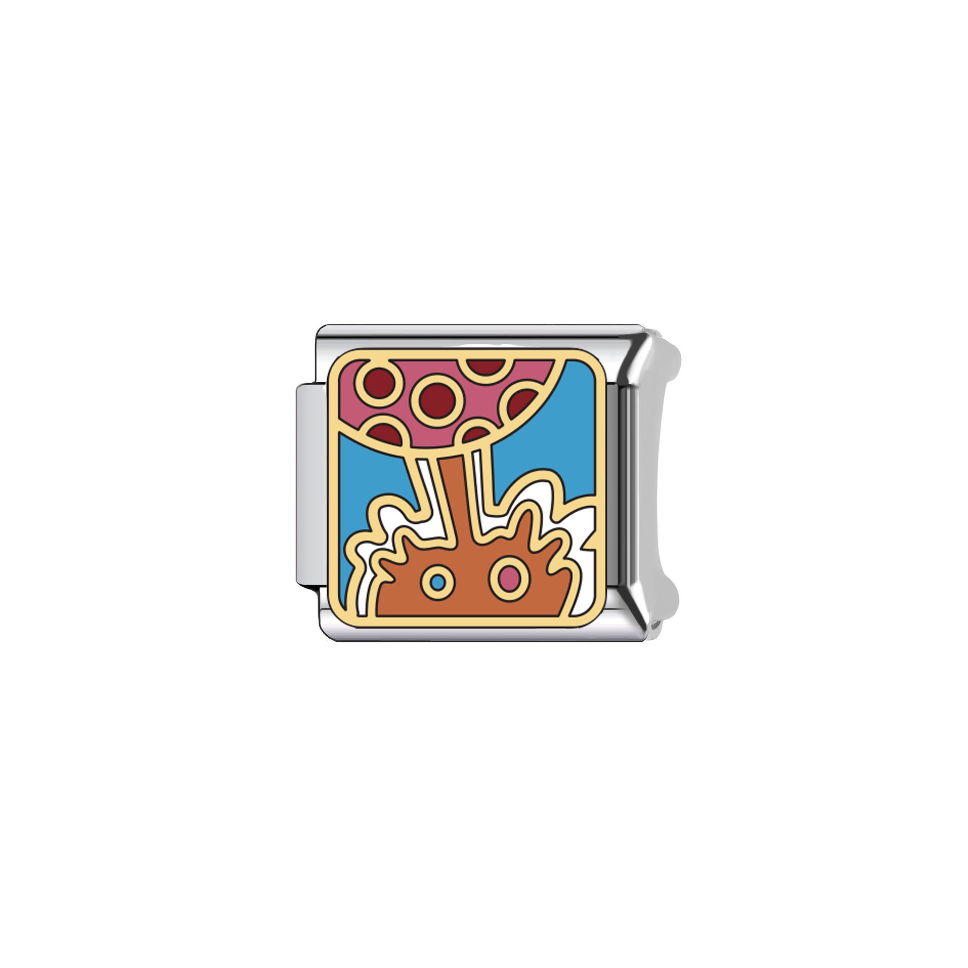 Wholesale Italian Charm Bracelet 9mm DIY Splicing Star and Moon Series Stainless Steel Composable Bracelet