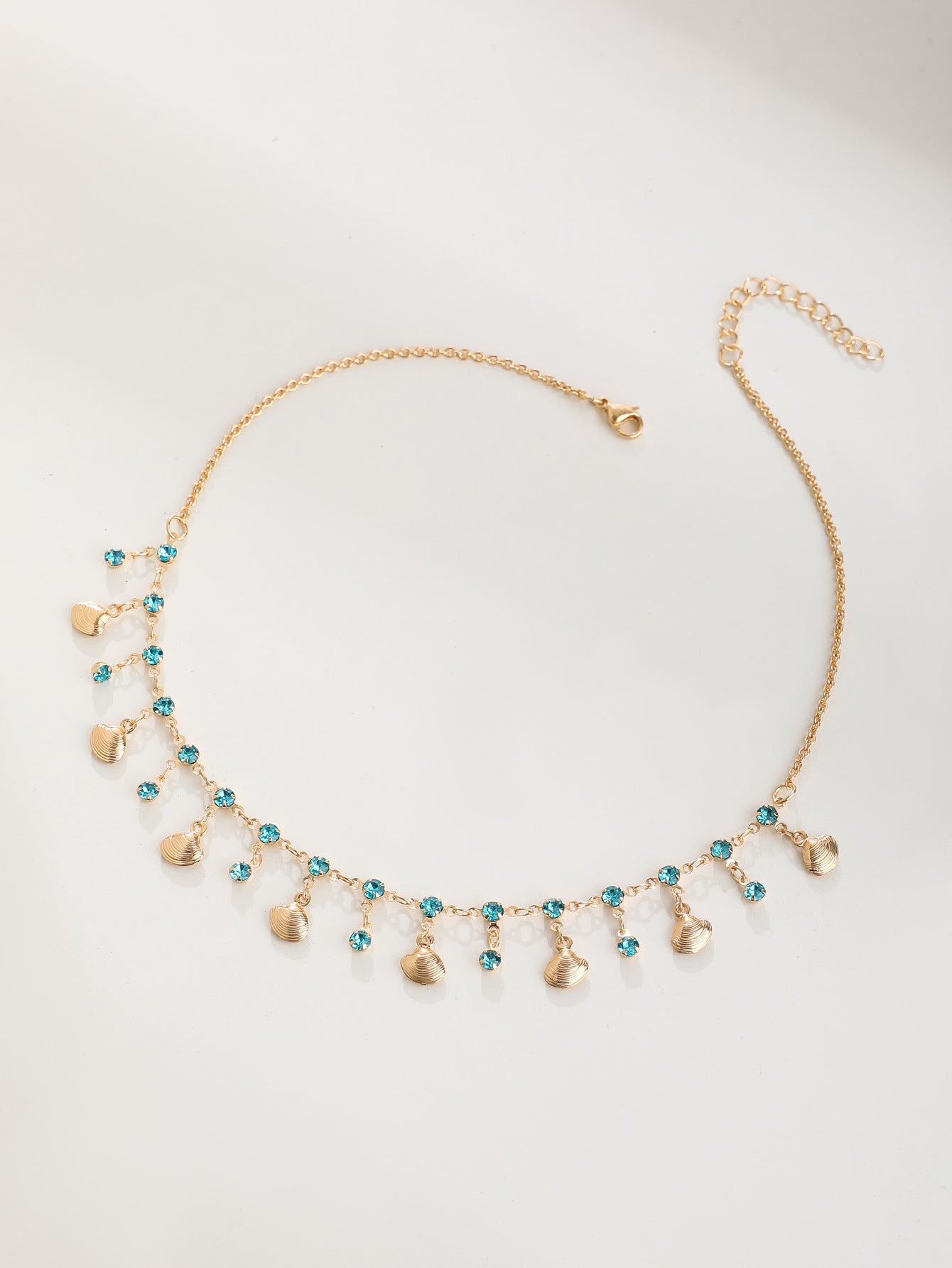 Wholesale Diamond Butterfly Necklace Colorful Diamond Clavicle Chain ACC-NE-JunJie004