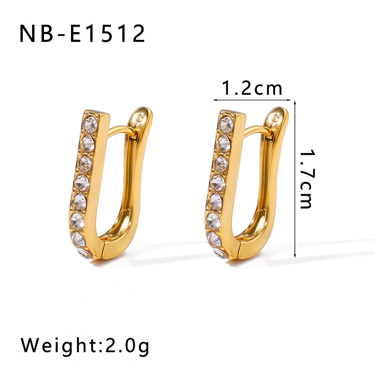 Wholesale  Stainless Steel Earrings 18K Gold Earrings Set