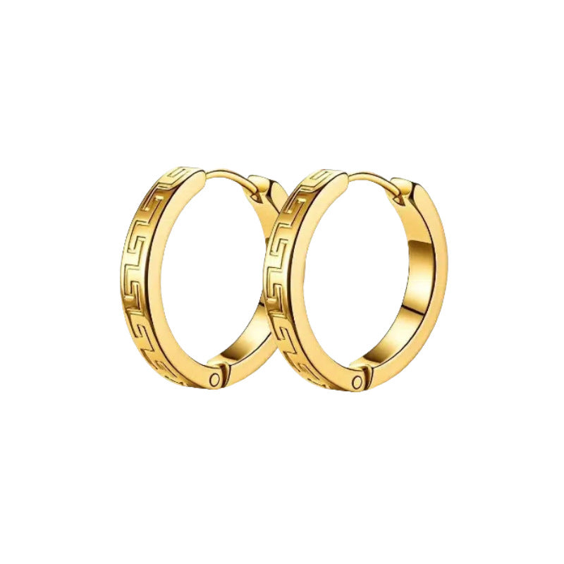 Wholesale Titanium steel hoop earrings