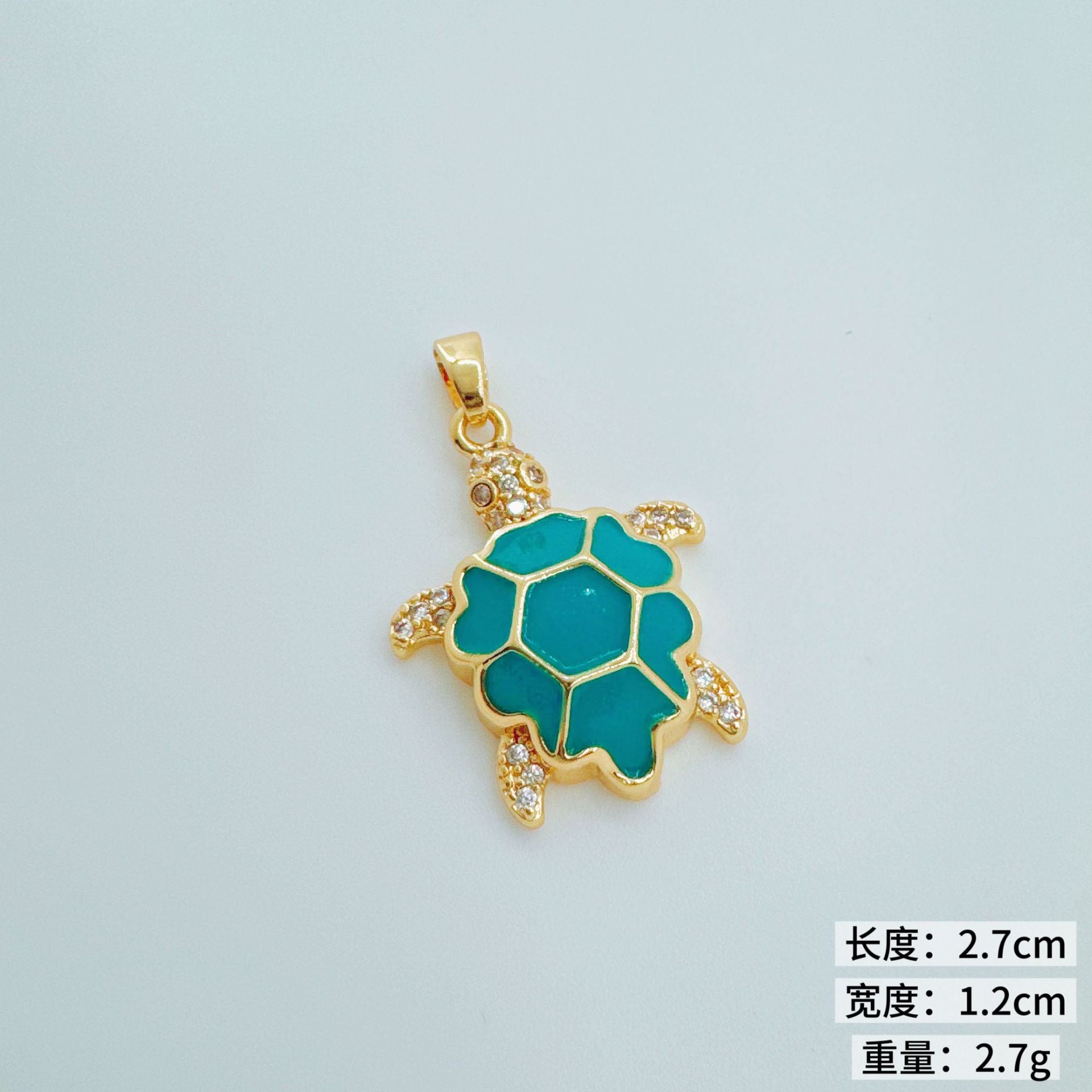 Wholesale 18k Gold-Plated Copper Sea Turtle Pendant Necklace,  Stylish Ocean Jewelry for Women