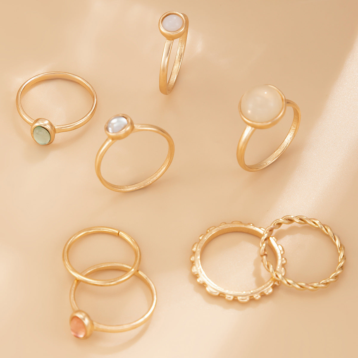 Wholesale  Twist Hollow Cross Chain Ring