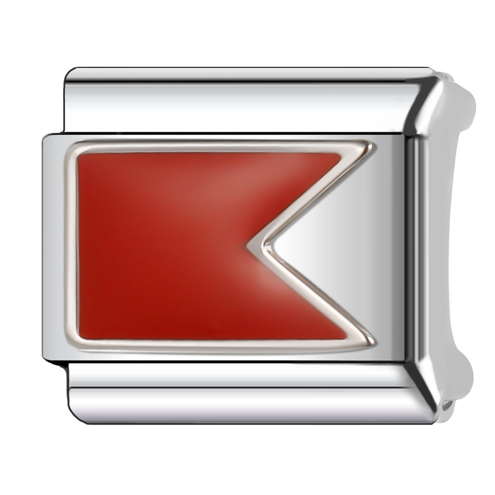 Wholesale Italian Charm Bracelet 9mm DIY Splicing Creative Pattern Stainless Steel Composable Bracelet