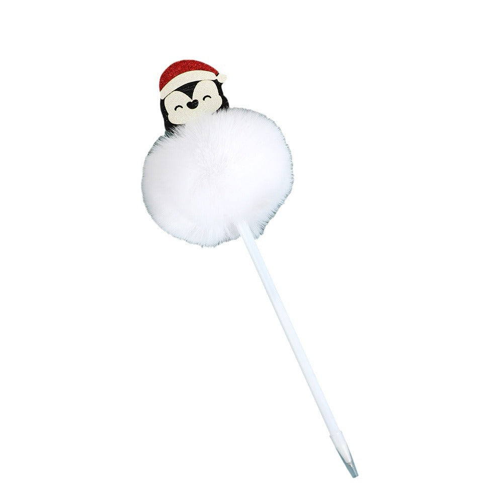 Wholesale Christmas gel pen Santa Claus snowman elk ballpoint pen