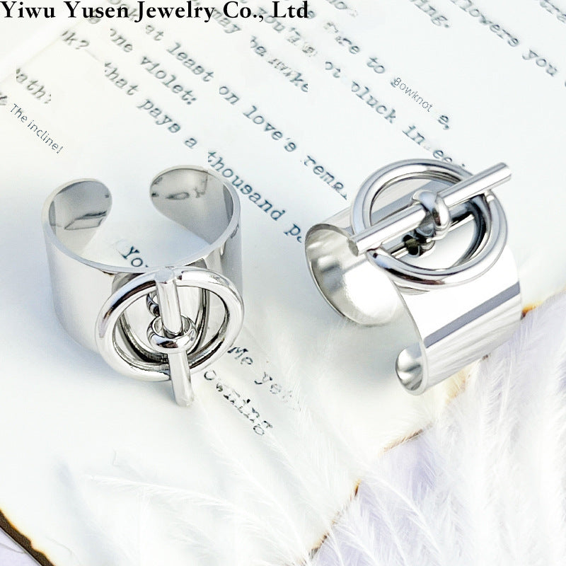 Wholesale Color  Couple Titanium Steel Rings