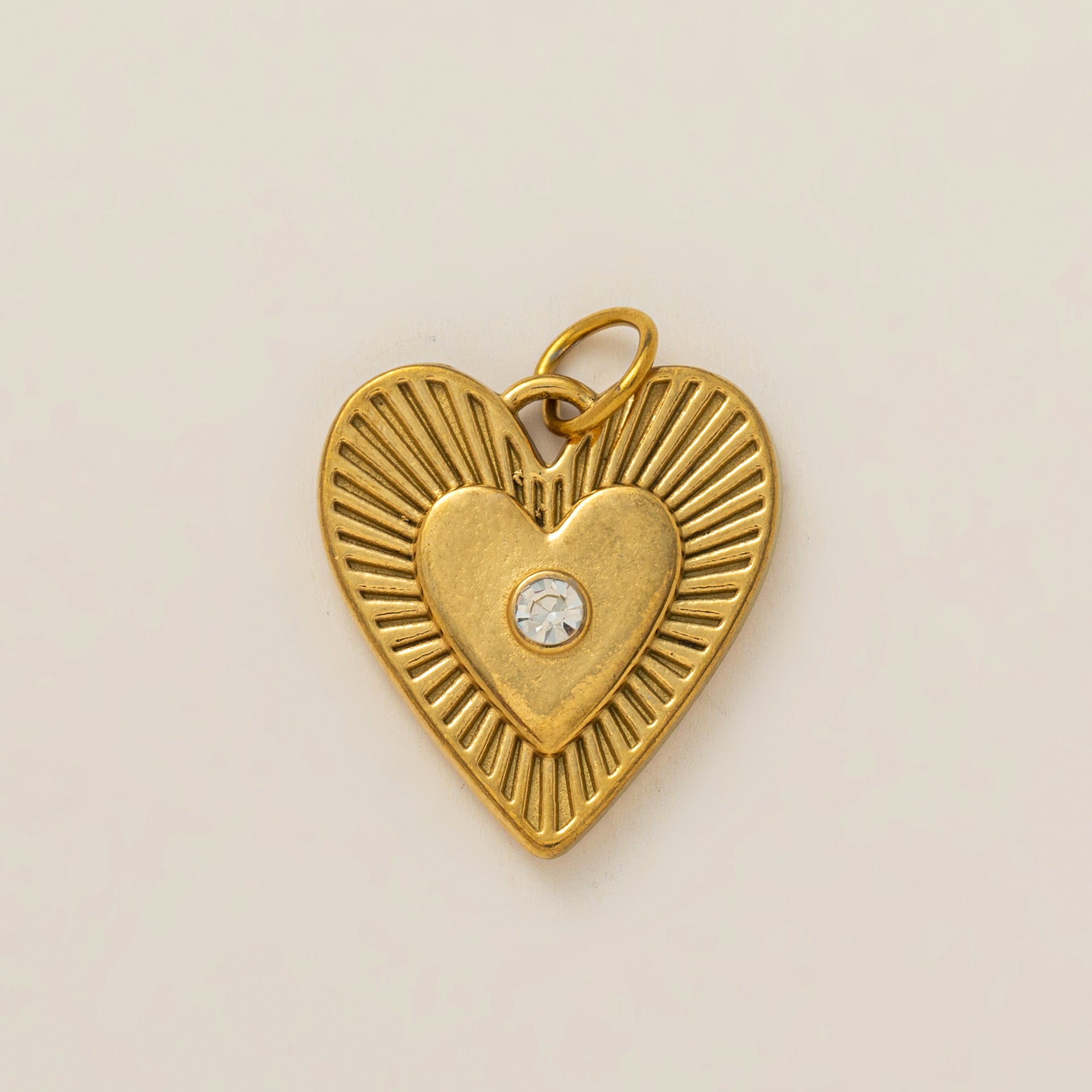 Wholesale 2PCS Titanium steel 12 birthstone heart-shaped evil eye adjustable pendant necklace