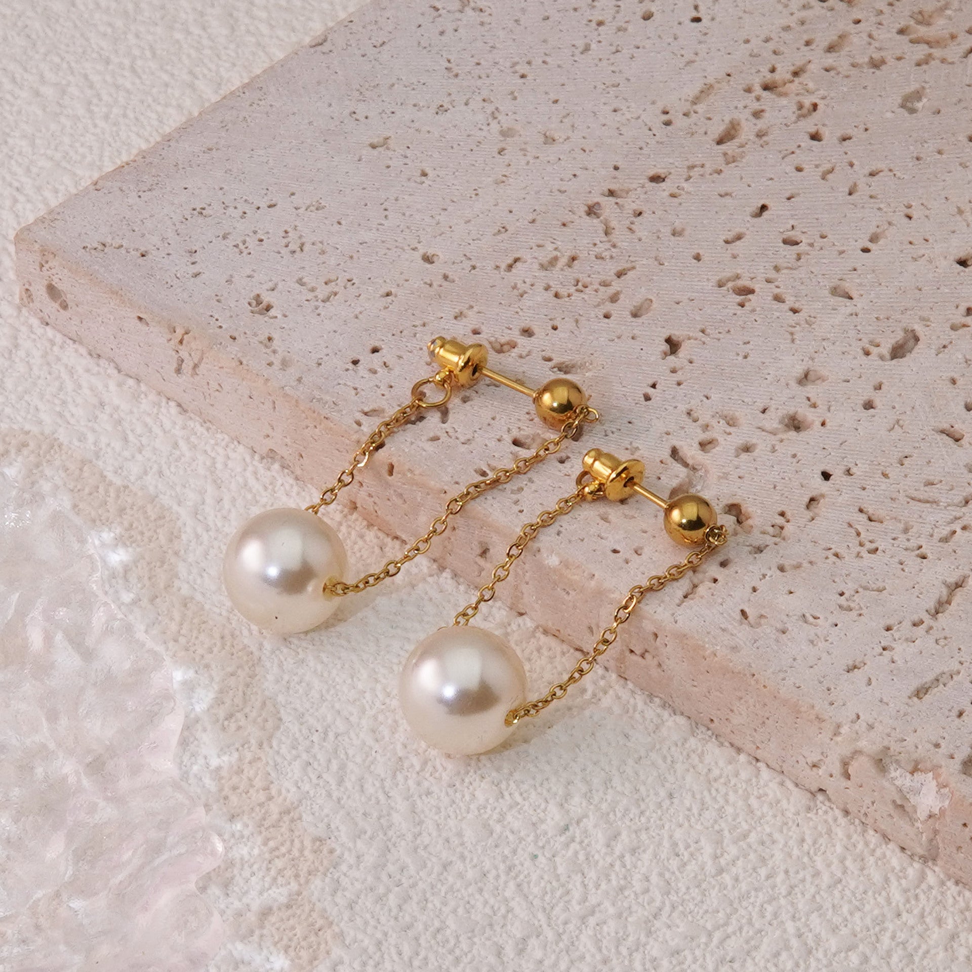 Wholesale  electroplating 18K stainless steel earrings