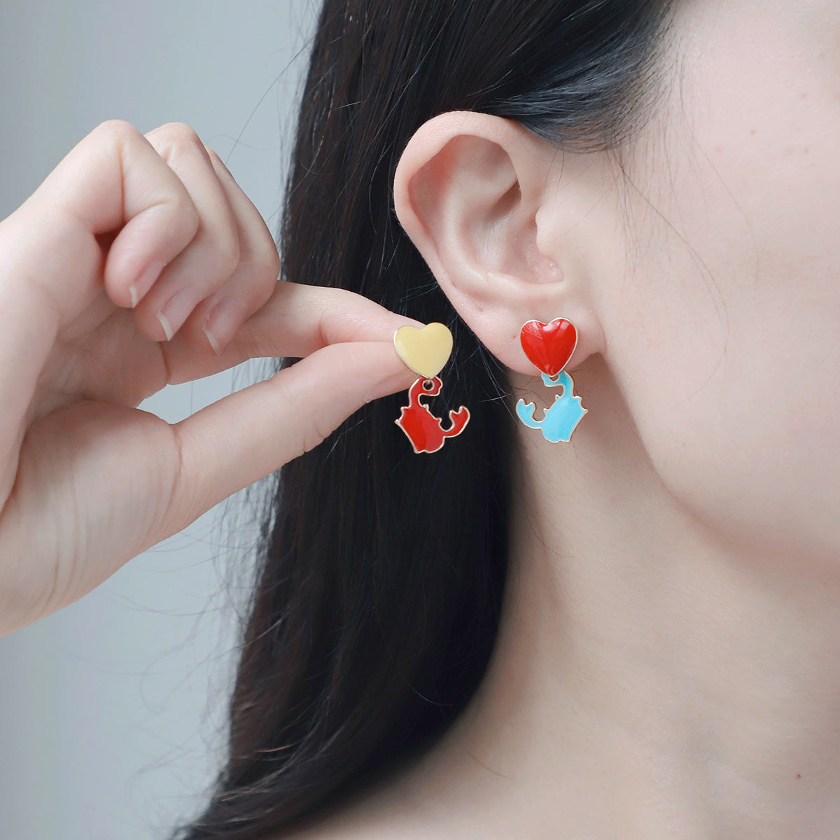 Wholesale Summer Beach Party Earrings Seahorse Crab Shell Earrings ACC-ES-KJ009