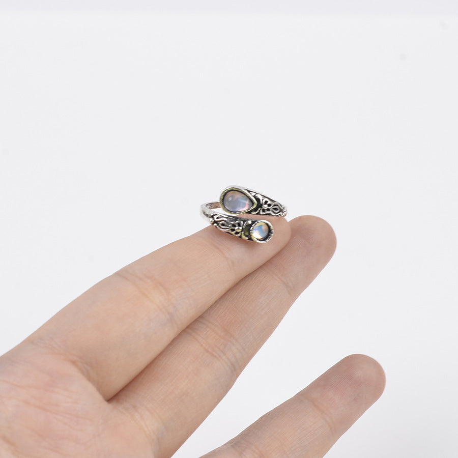 Wholesale Cameo Moonstone Spoon Ring