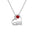 Wholesale Titanium Steel Mom Letter Love Necklace  Heart-shaped Mother's Day Necklaces