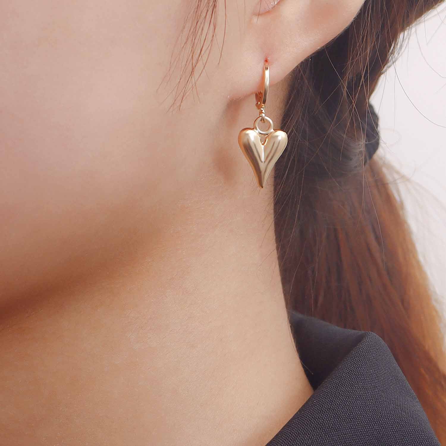 Wholesale Mini Geometric Oil Drop Flower Earrings