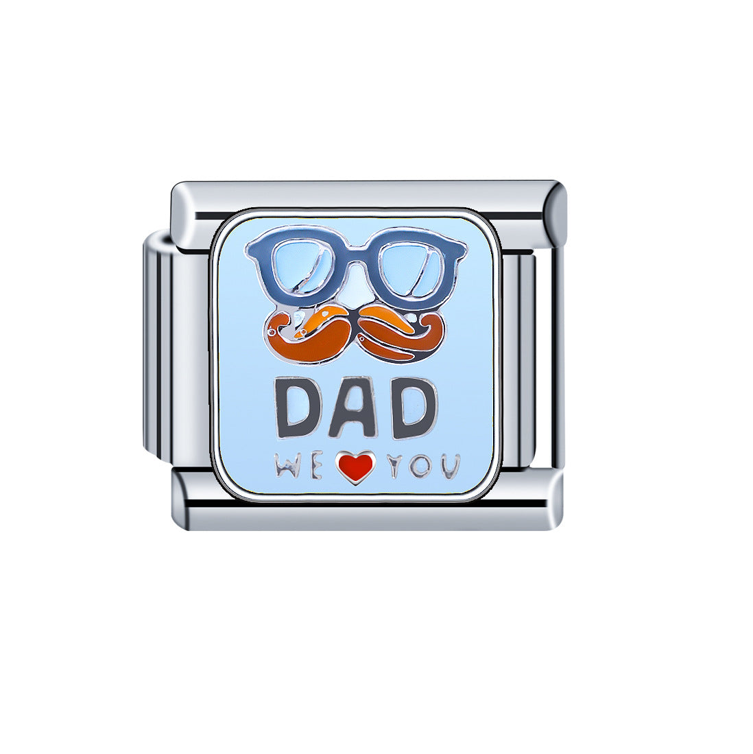 Wholesale Italian Charm Bracelet 9mm DIY Spliced Removable Father's Day Stainless Steel Composable Bracelet ACC-BT-XY012