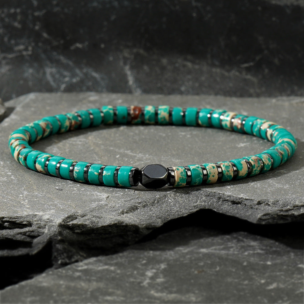 Wholesale Bohemian Style Color Natural Stone Bead String Bracelet