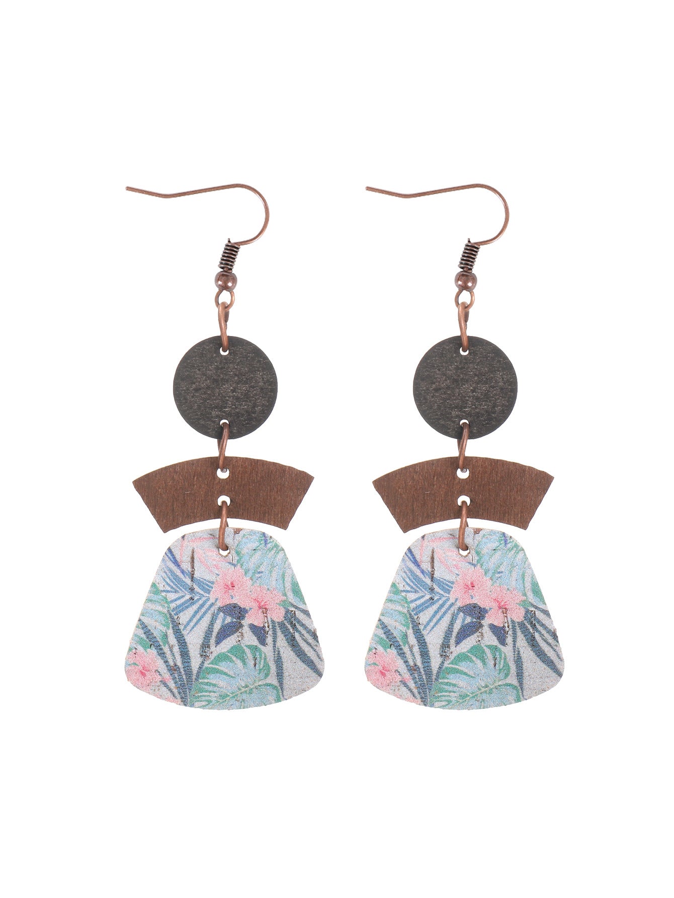 Wholesale  Bohemian Style Multi-Layered Splicing Earrings