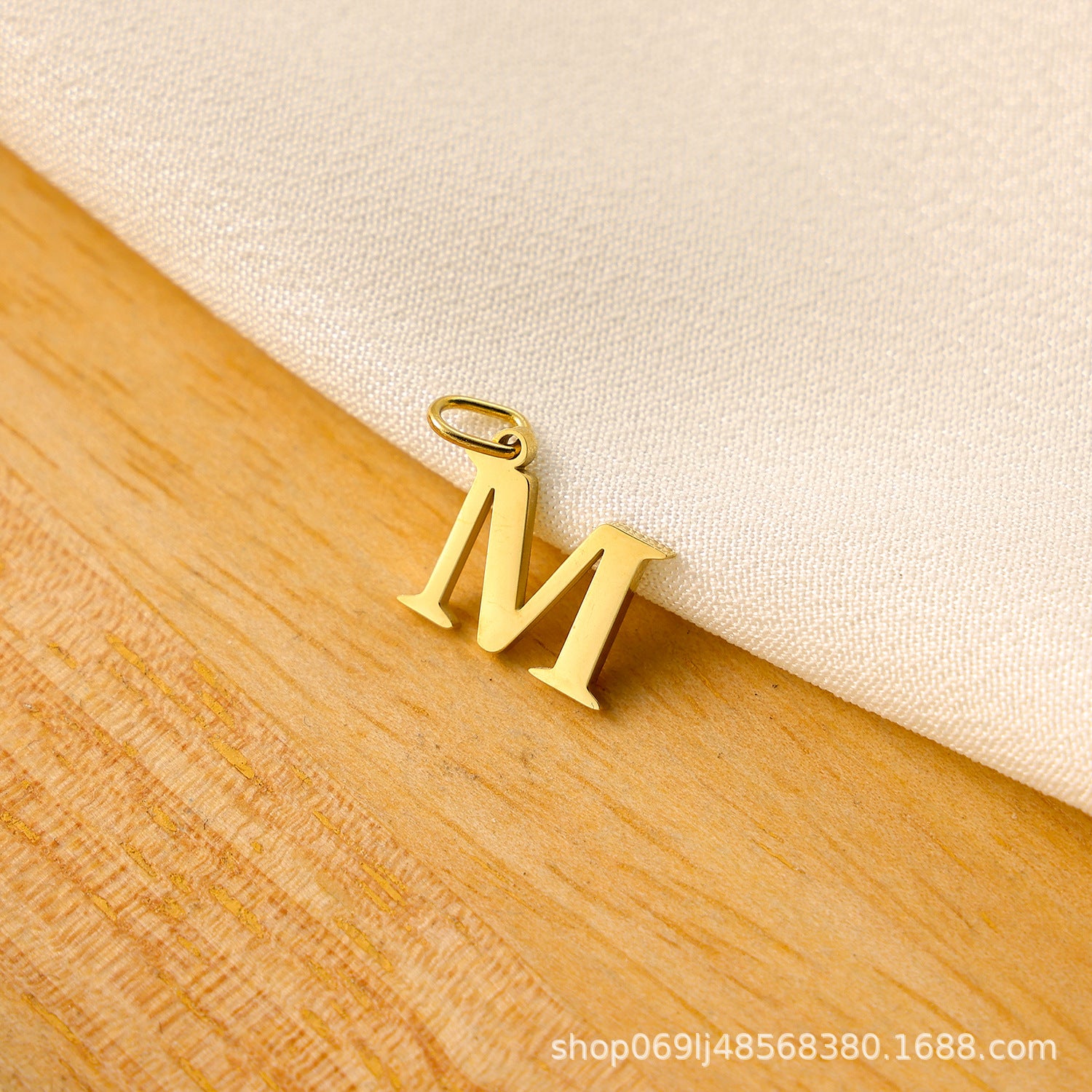 Wholesale Titanium steel letter pendant