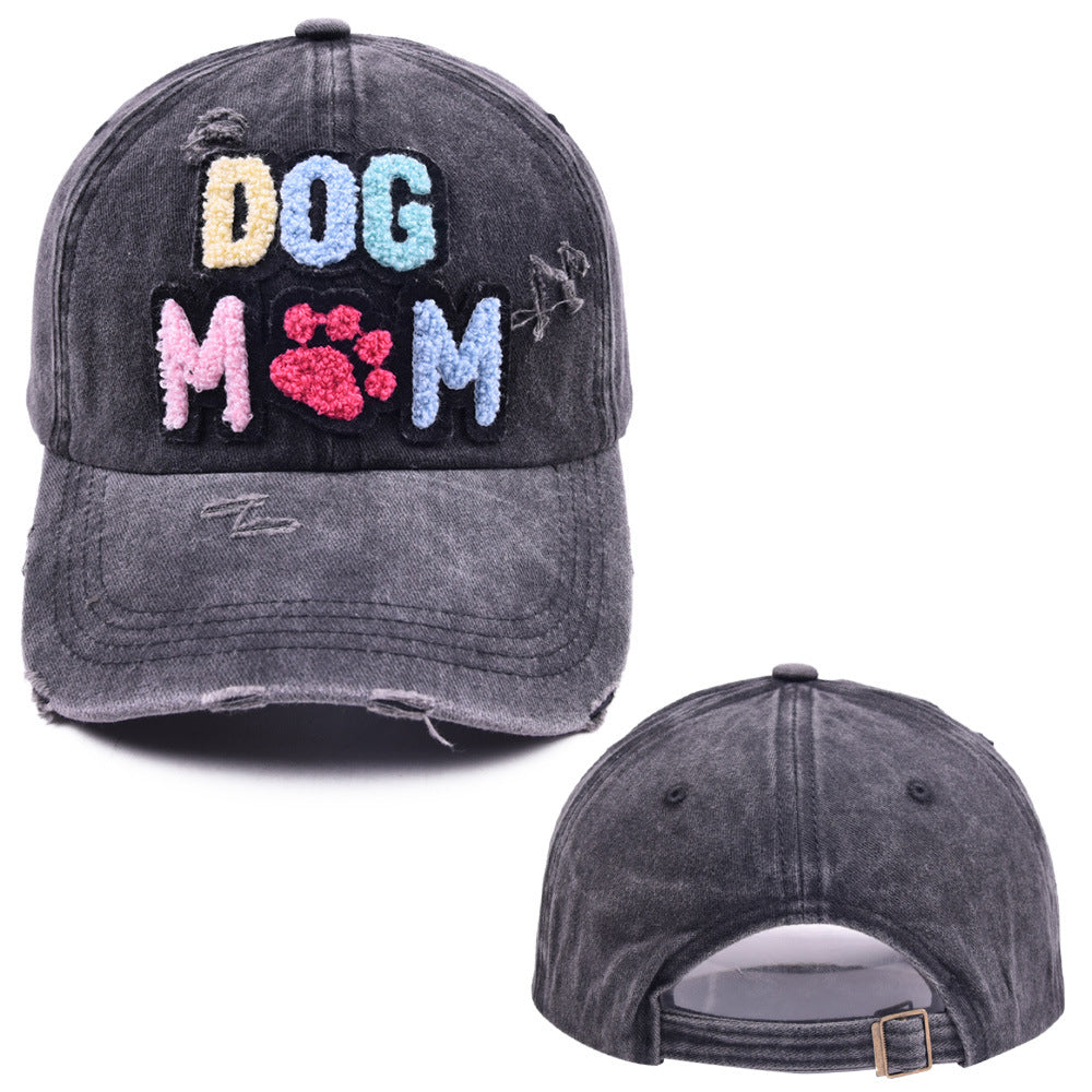 Wholesale DOG MAMA Embroidered Cotton Baseball Hat ACC-HT-WenRan002