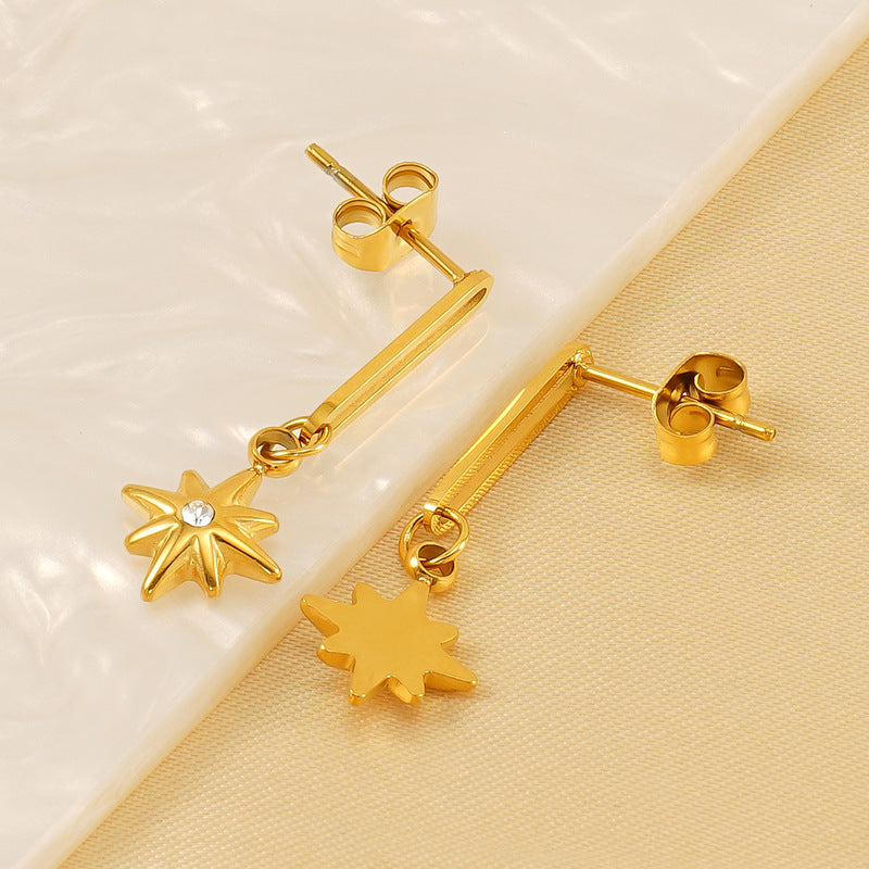 Wholesale Eight-pointed Star Earrings ACC-ES-ZhongYao015