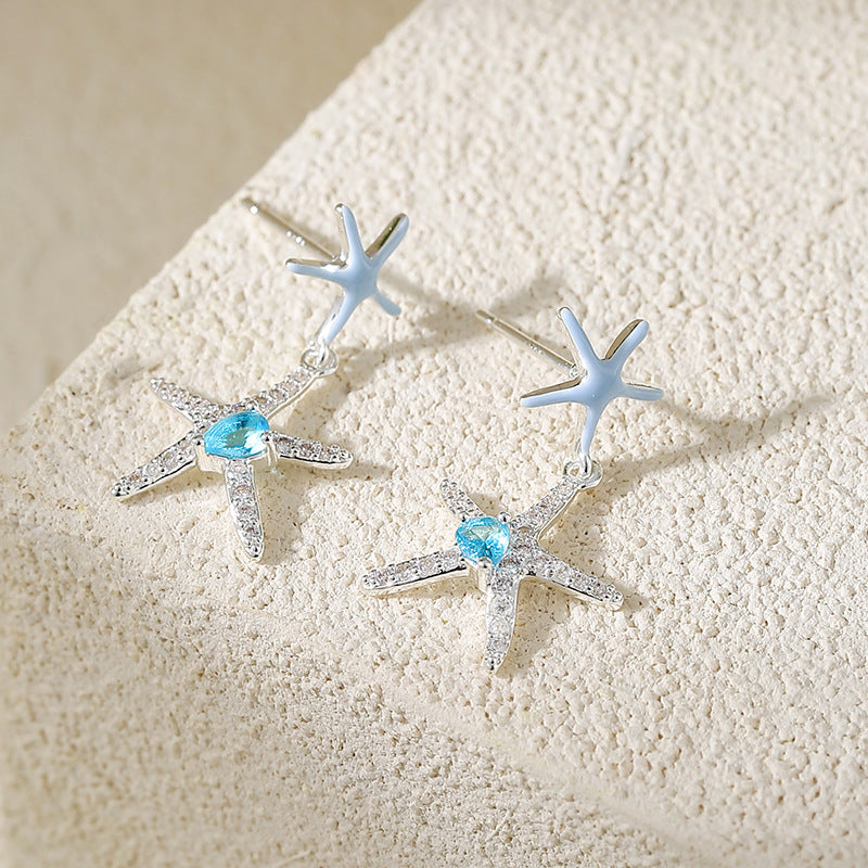 Wholesale Ocean Star Moon Ear Studs