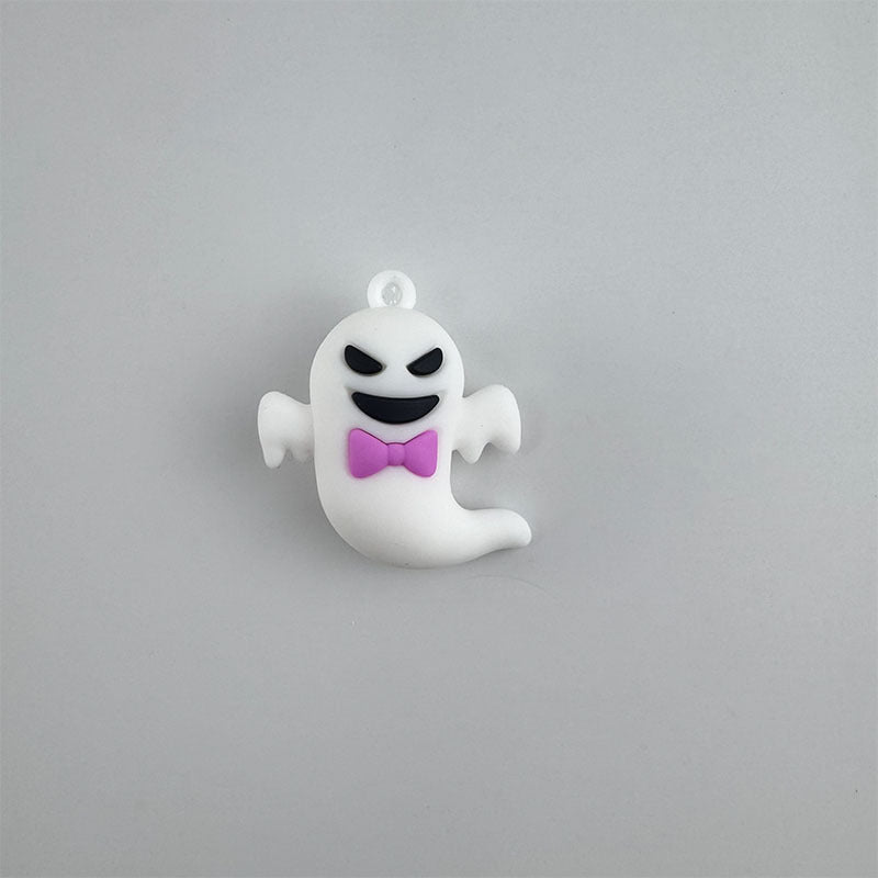Wholesale 3D PVC Cartoon Pumpkin Pendant Keychain  Decorative Accessory