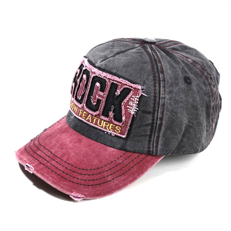 Wholesale distressed brushed  letter baseball cap