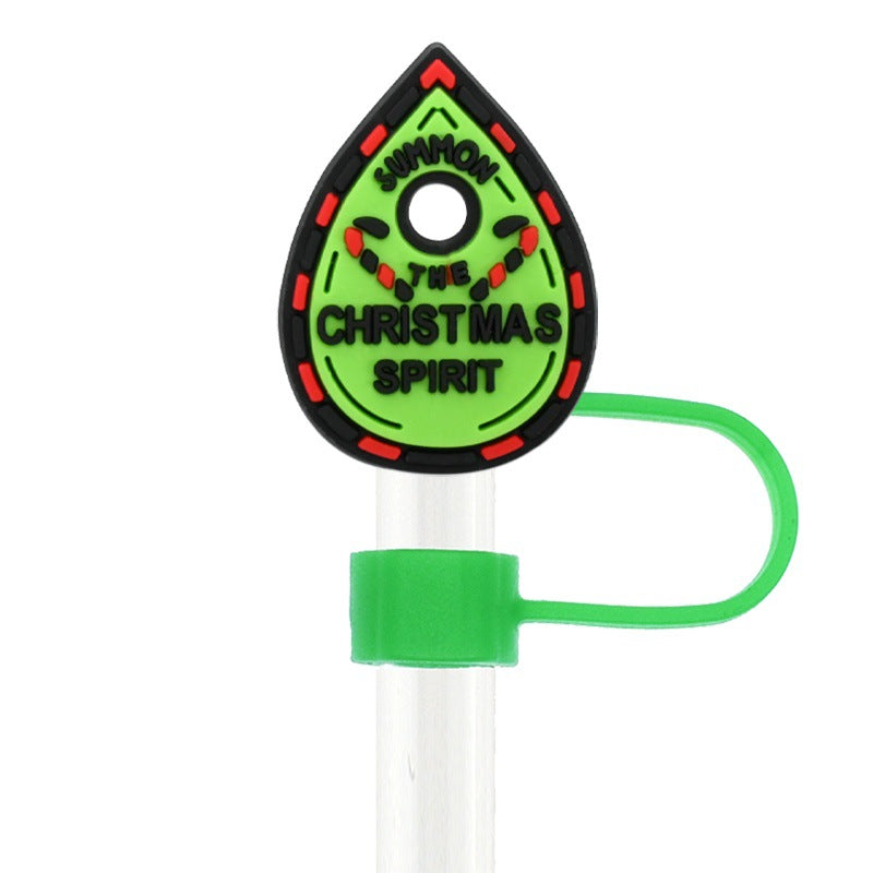 Wholesale  Random 100pcs Cartoon   10mm PVC Soft Straw Tube Cap